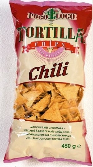 Poco Loco TORTILLA chips chili