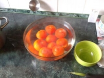 spaření rajčat