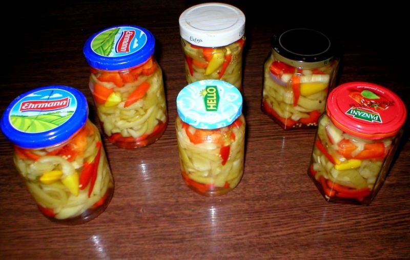 Výrobeček-řezané papriky s chilli