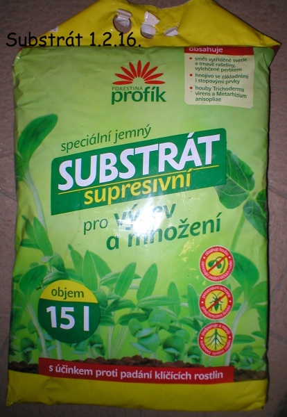 substrát výsev