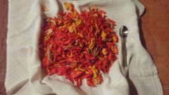 sušení chilli