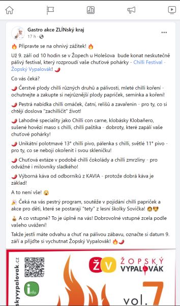 Vypalovák - Gastro Akce